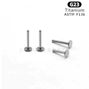 Thread Labret Diameter 14G 16G Length 4-14mm Disk 4mm Body Piercing Jewelry   JX-chungding001