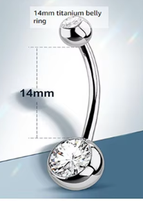 ASTM F136 G23 Titaniumg Piercing Jewelry Internal Thread JX-DQ-002