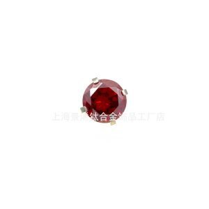 Titanium 16G Inner Thread Lip Ring Colored Zircon Fork CZ Labert Earrings Body Jewelry Piercing for Men Women JX-5A