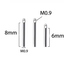 F136 Titanium Earring Universal Rod Side Hole Threaded Straight Rod M0.9mm Ear Helix Rar Bone DIY Piercing Jewelry Accessories JX-celuowengan-014
