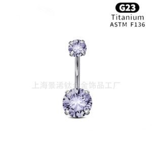 ASTM F136 G23 Titaniumg Piercing Jewelry Internal Thread JX-DQ-006
