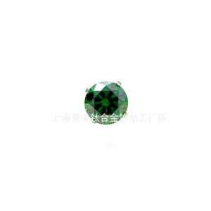 Titanium 16G Inner Thread Lip Ring Colored Zircon Fork CZ Labert Earrings Body Jewelry Piercing for Men Women  JX-5A