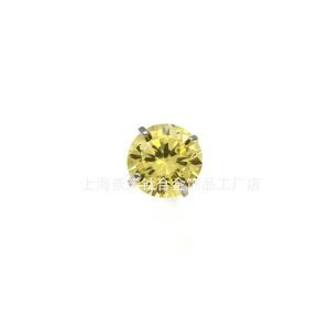 Titanium 16G Inner Thread Lip Ring Colored Zircon Fork CZ Labert Earrings Body Jewelry Piercing for Men Women  JX-5A