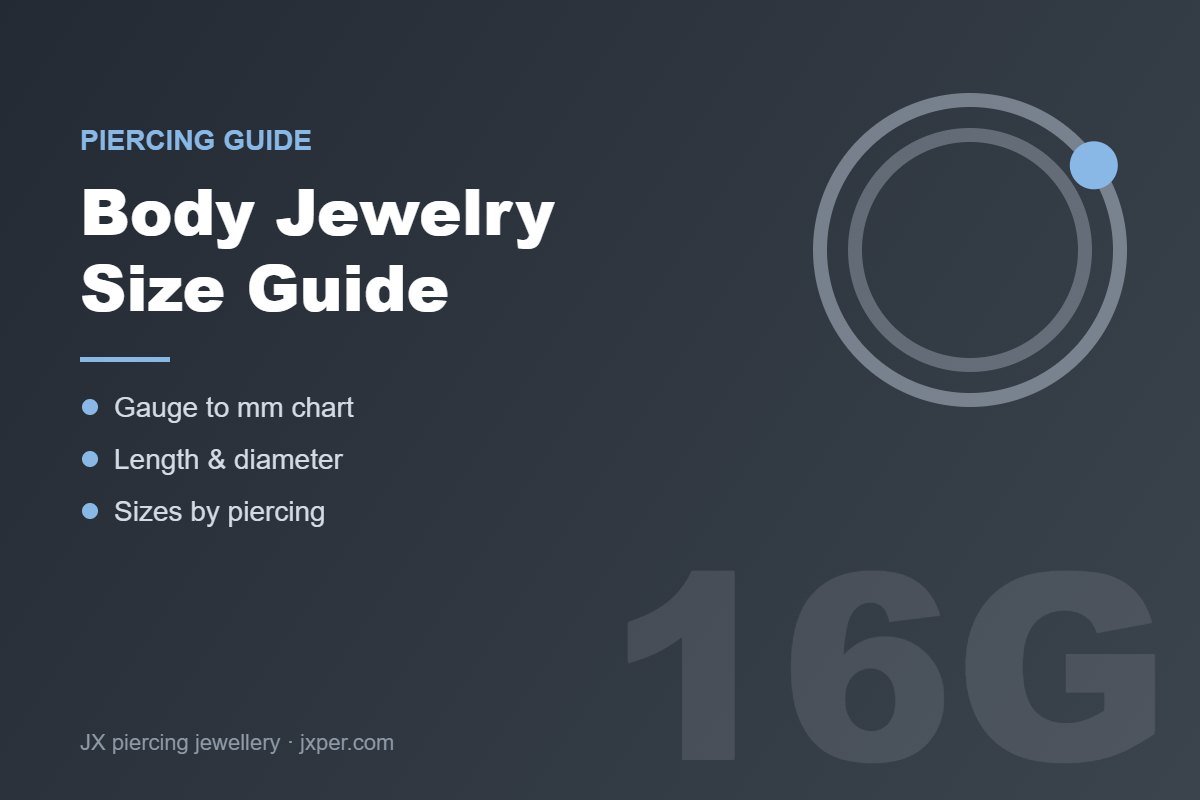 Read more about the article Body Jewelry Size Guide: Gauge, Length & Diameter Explained (with Chart)