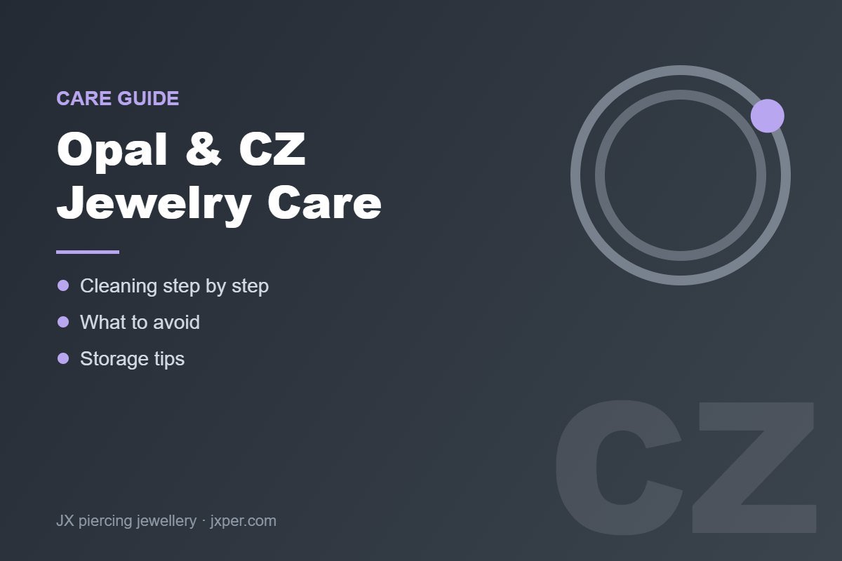 Read more about the article How to Care for Opal & Cubic Zirconia Body Jewelry